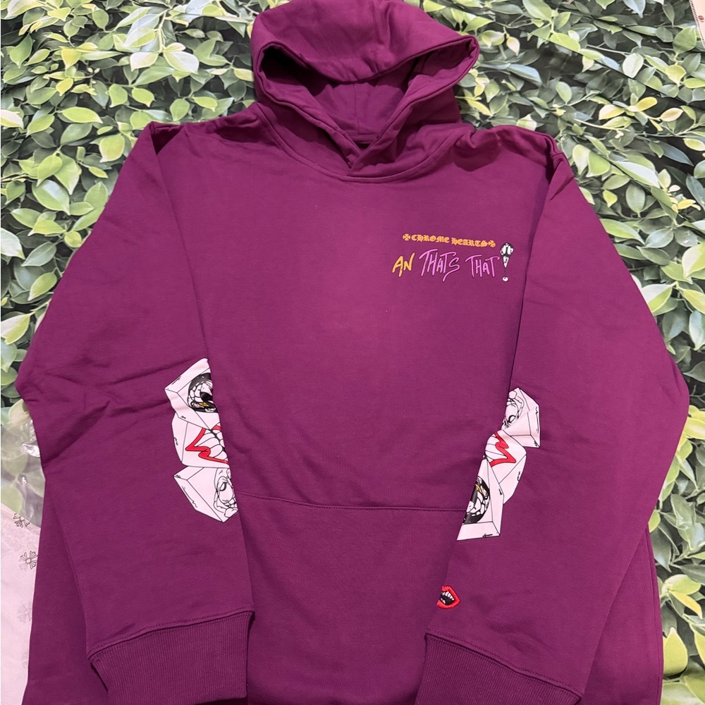Chrome hearts purple hoodie